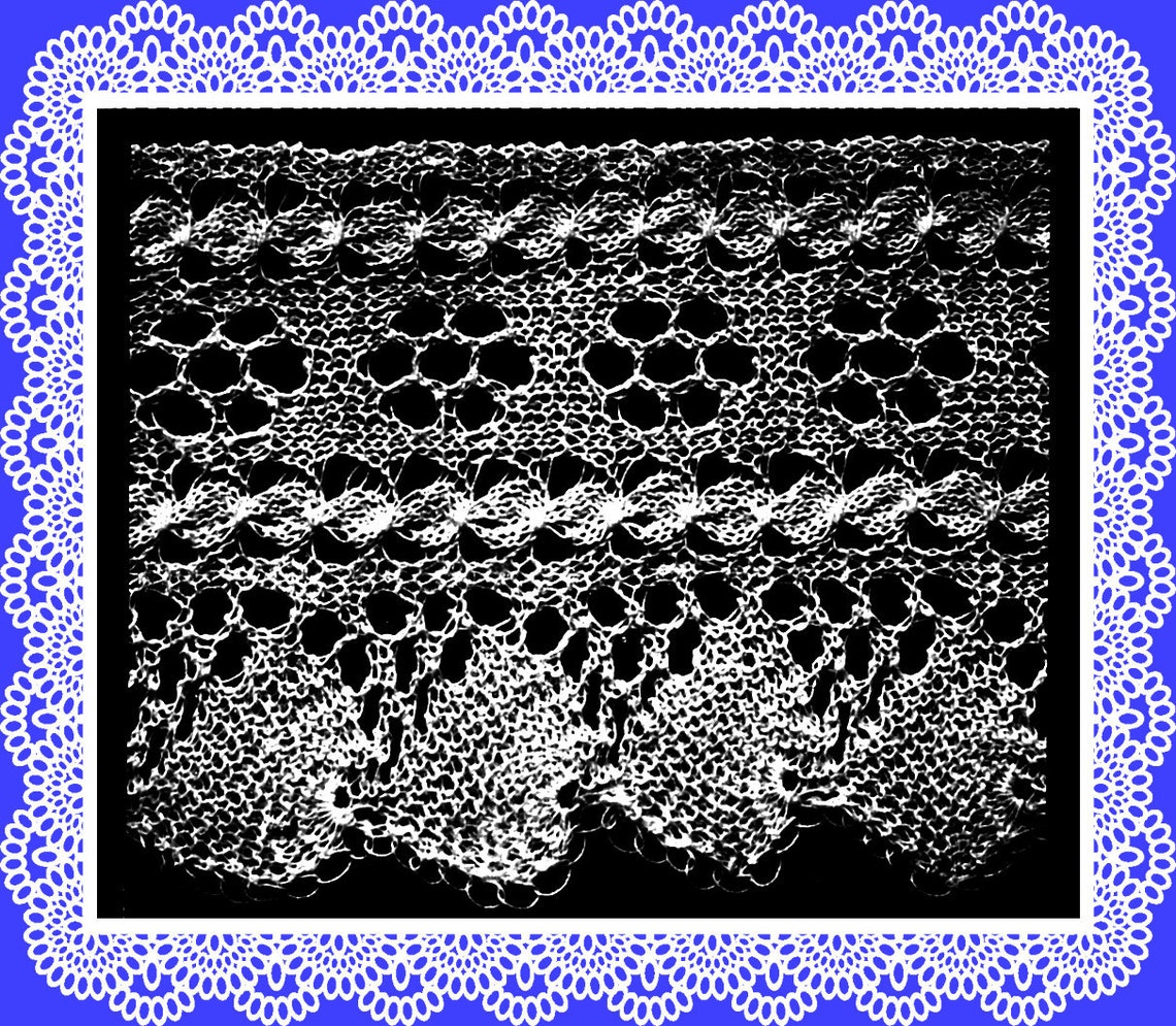 Knitted Lace Edgings Needlecraft Series 3 Set 1 Vintage | Etsy