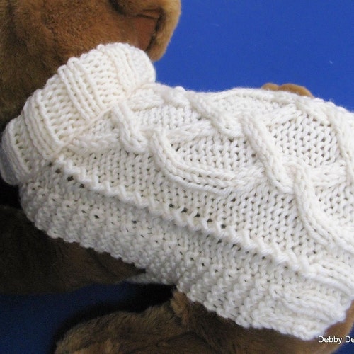 Knit Dog Sweater Knitting Pattern Celtic Braid Design Etsy