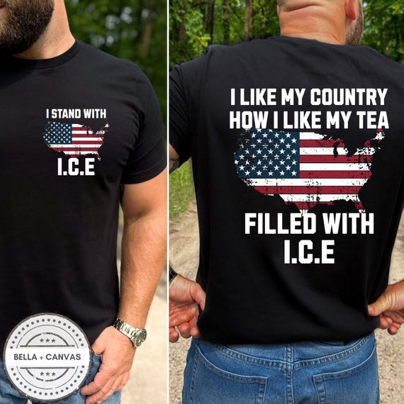 I Like My Country How I Like My Tea, Filled With ICE Shirt, Funny