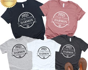 Custom Family Reunion Shirt. Personalized Family Reunion Tee, Summer 2025 Matching Family Shirts, Family Tree Tee Shirt Family Reunion Favor