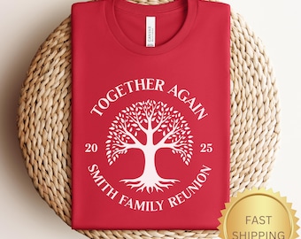 Custom Family Reunion Shirt. Personalized Family Reunion Tee, Summer 2025 Matching Family Shirts, Family Tree Tee Shirt Family Reunion Favor