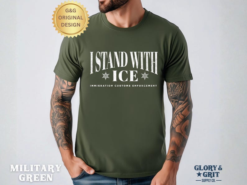 I Support Ice Shirt, Immigration & Customs Enforcement T-shirt ...