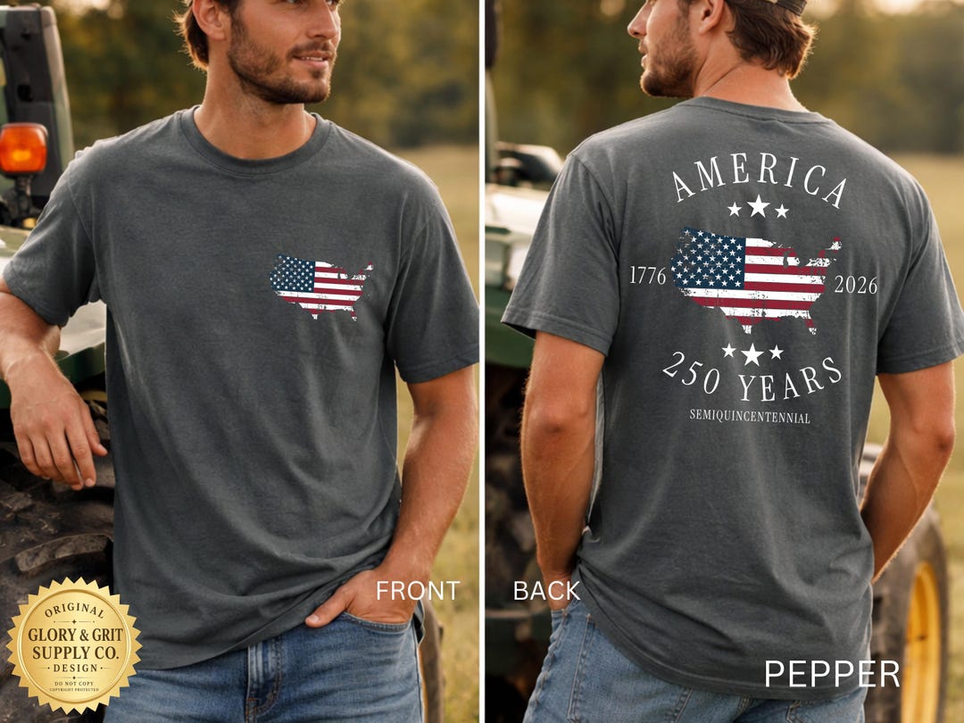 America 250th Anniversary Shirt, Patriotic Comfort Colors Tee, Semiquincentennial 1776–202