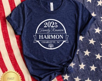 Custom Family Reunion Shirt. Personalized Family Reunion Tee, Summer 2025 Matching Family Shirts, Family Tree Tee Shirt Family Reunion Favor