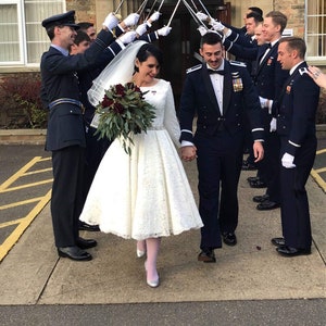 Short tea length wedding dresses on sale