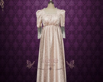 Regency Evening Ball Dress With Empire Waist, Vintage Style Dress, Retro Dress | CRESSI