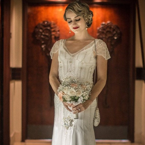 Boho Wedding Dress Vintage Inspired 