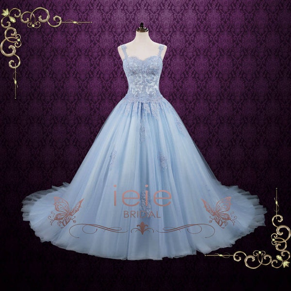 Pulverblau Prinzessin Aschenputtel Stil Ballkleid Brautkleid | Seattle