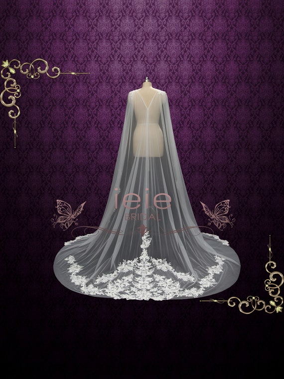 wedding lace cape