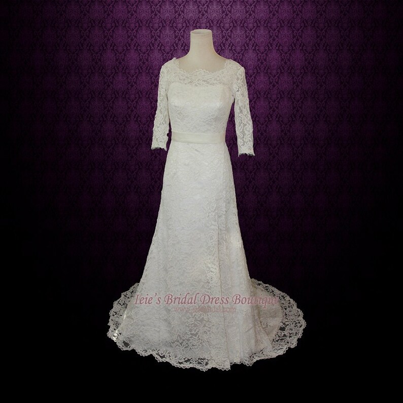 Slim Vintage Wedding Dress