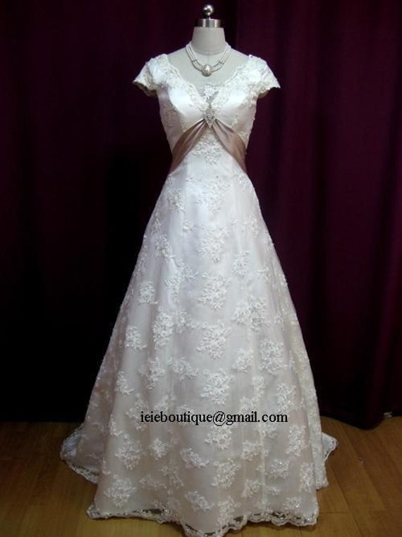 Lace Overlay Wedding Dress