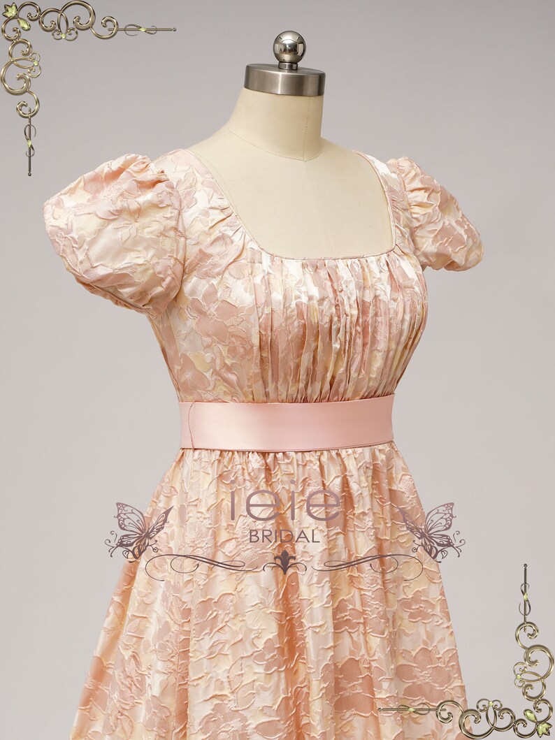 Pink Regency Custom Regency Style Ball Gown: Rose Pink Formal Dress - Etsy