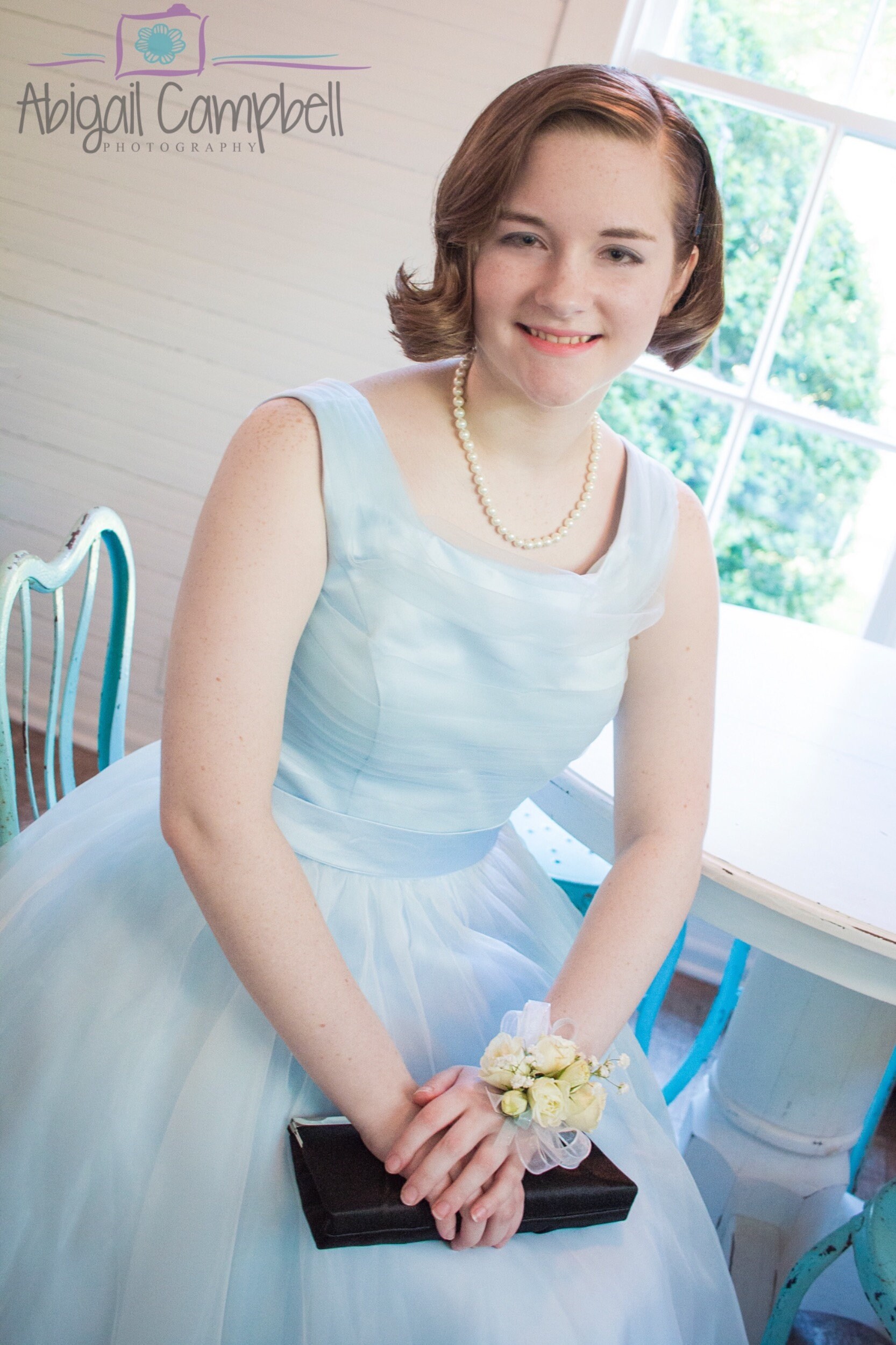 ice blue color dress