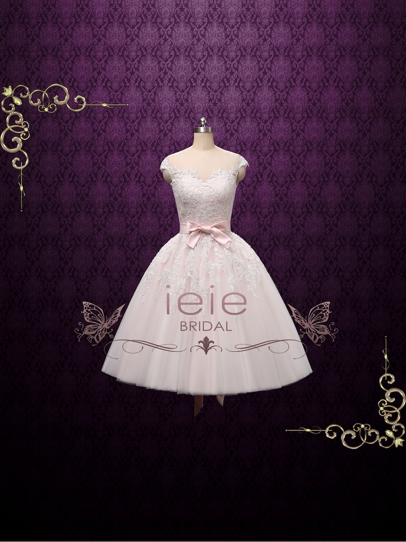 Vintage Style Tea Length Prom Dresses