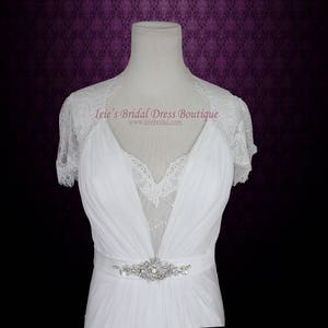 Wedding Dress, Boho Wedding Dress, Silk Wedding Dress, Vintage Style Chiffon Wedding Dress, Goddess Wedding Dress Ashley image 4