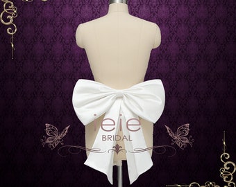 Custom Satin Bow Sash: Wedding Dress or Prom Gown