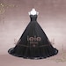 Black Gothic Lace Ball Gown Wedding Dress, Black Wedding Dress, Untraditional Wedding Dress | Faith FY151201 