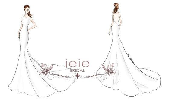 Wedding Dress Outline