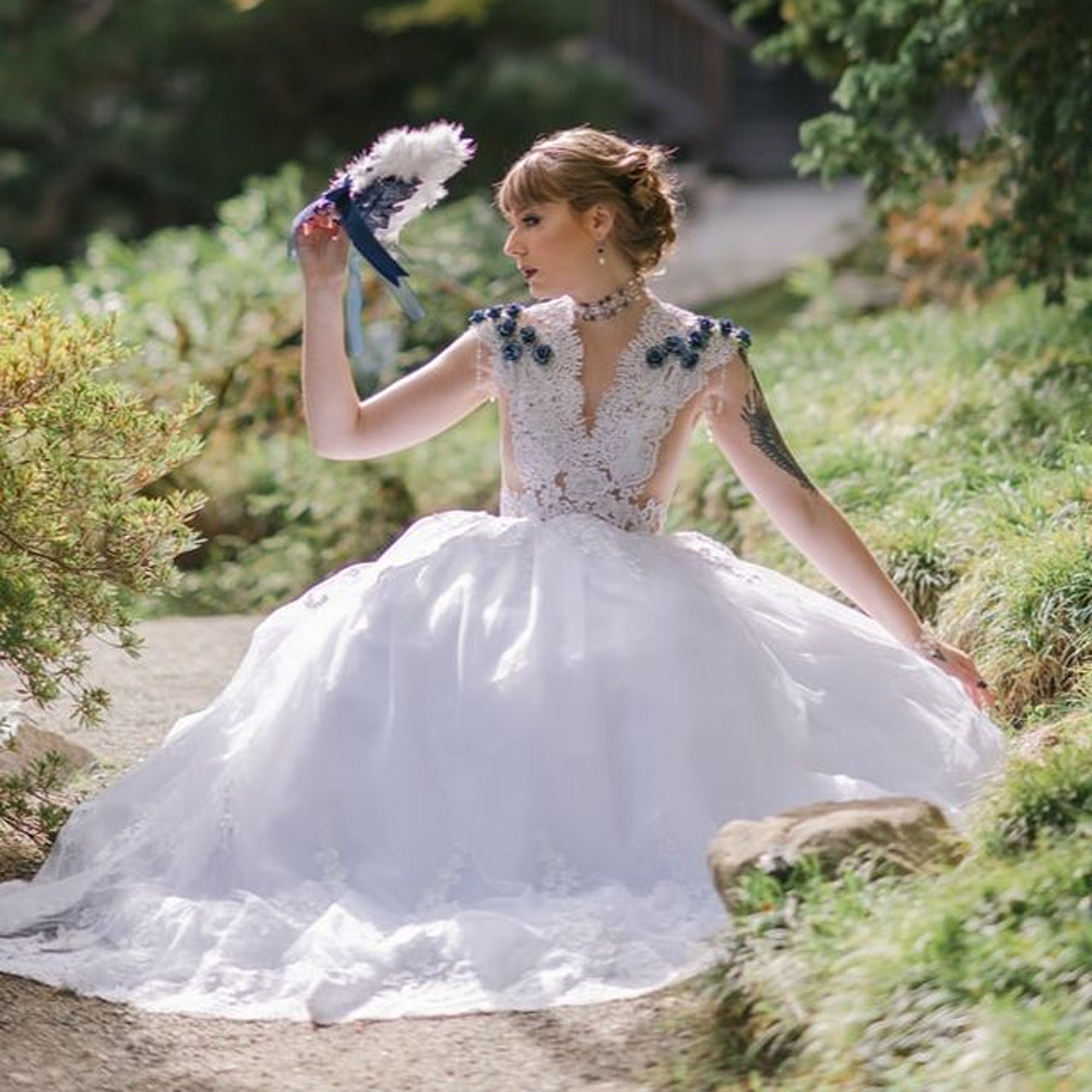 Chrysalis Whimsical Wedding Gown by Claire Pettibone