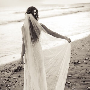 Simple Soft Tulle Veil, Wedding Veil, Bridal Veil, French Tulle Veil