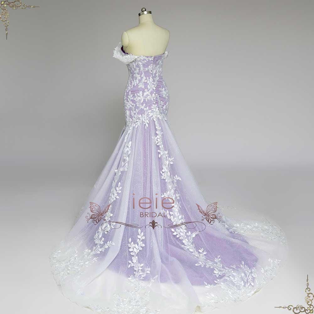 purple lace fit and flare dress Ladivine - CDS470