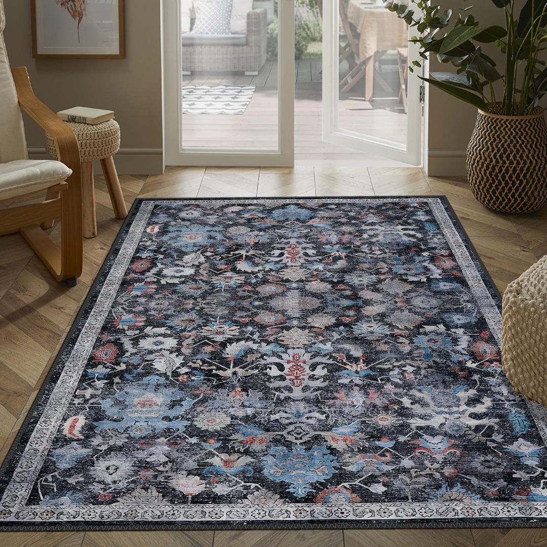 Turkish Rugs Room Turkish Traditional Rug, High Quality Washable Non-slip Area Rug ...