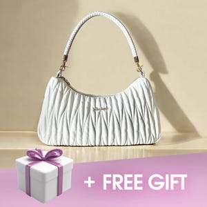 White Quilted Bag with Chain | Designer Inspired Handbag for Everyday Use