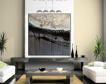 Large Mixed Media Abstract Art Contemporary Painting