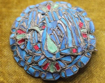 大きな清朝のカワセミの羽のヘアピン中国のトルマリン Tian-tsui 點翠 