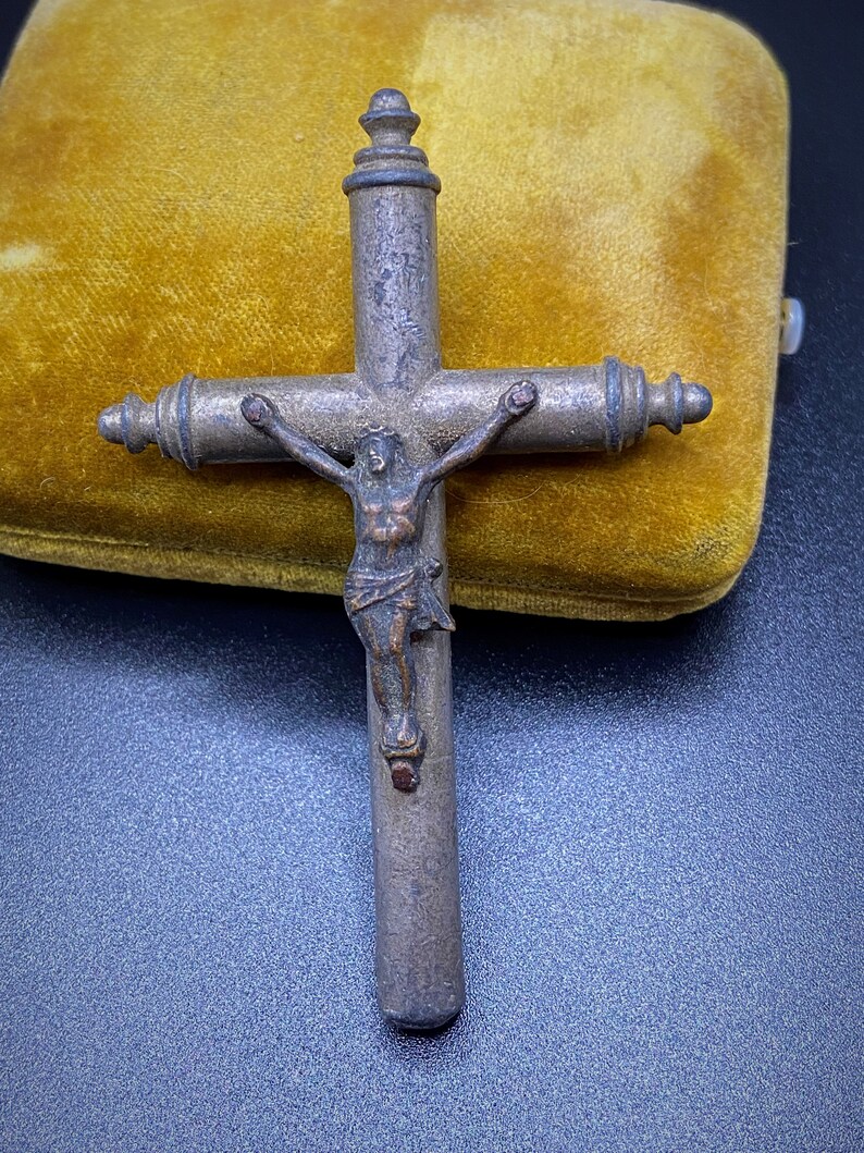 1800s Heavy Iron French Monastery Crucifix / Antique Catholic Etsy