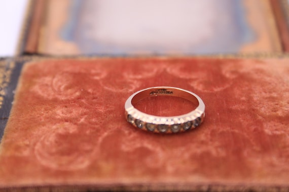 Victorian Thin Paste Stacking Ring - Size 6 - Ear… - image 2