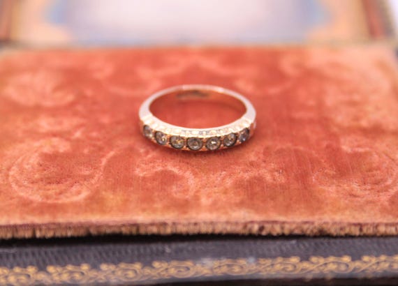 Victorian Thin Paste Stacking Ring - Size 6 - Ear… - image 1