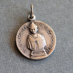 Rare Antique St Gotthard / Gohard French Religious Medal