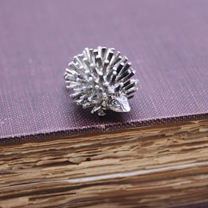 Antique British Sterling Hedgehog Charm Pendant