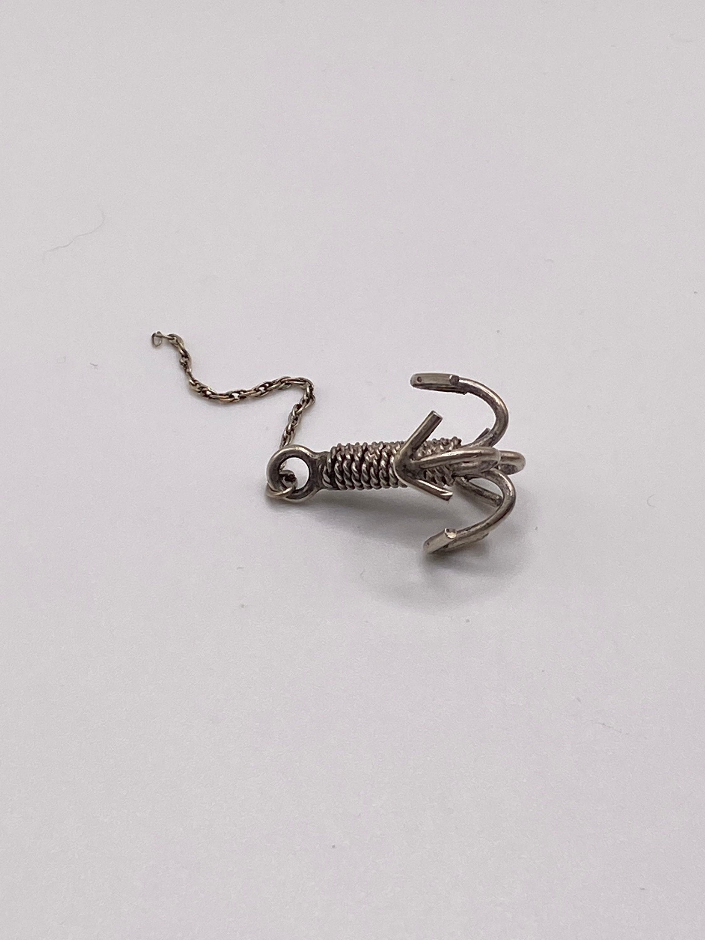 Buy 1800s Sterling Whaling 4 Prong Barbed Grappling Hook Watch Fob /  Antique Victorian /figural Pendant / Gift for Mountain Climber or Fisherman  Online in India 
