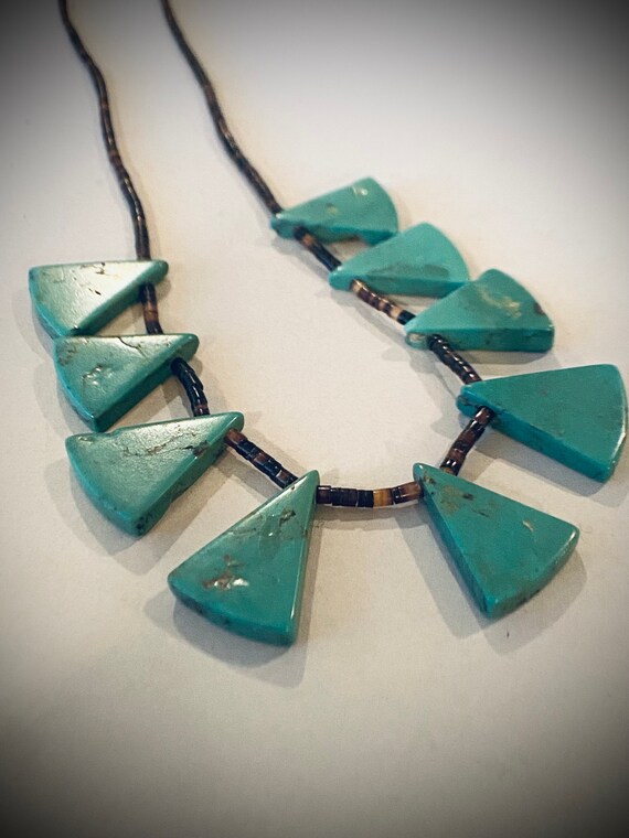 One Of The Best Vintage Native American Navajo Grandma Wrap Heishi Necklace Old One Of The Best Vintage Native American Navajo Grandma Wrap Heishi Necklace Old