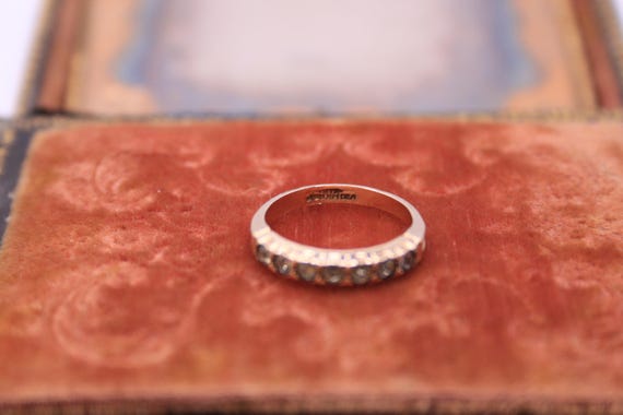 Victorian Thin Paste Stacking Ring - Size 6 - Ear… - image 5