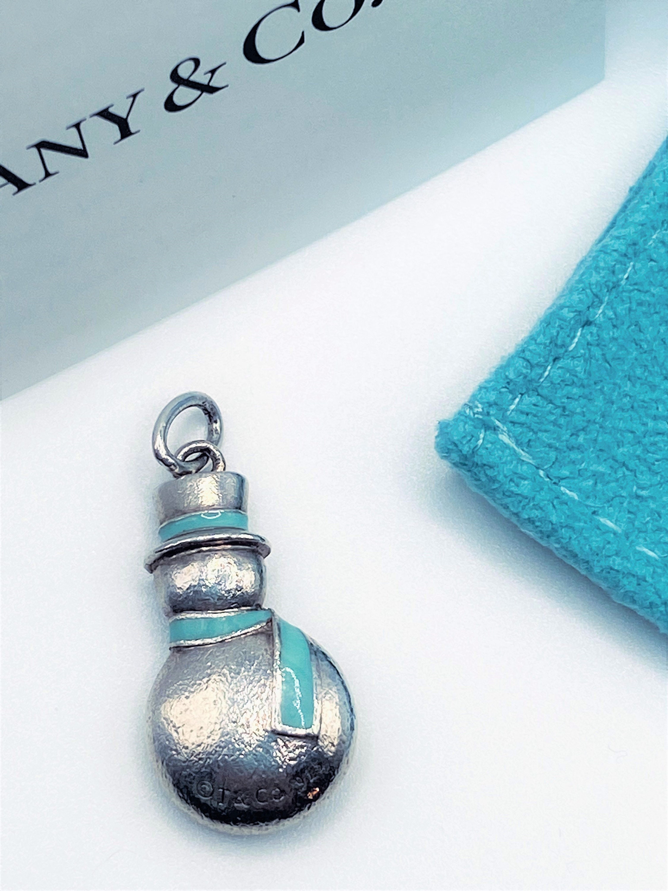 Tiffany snowman charm deals