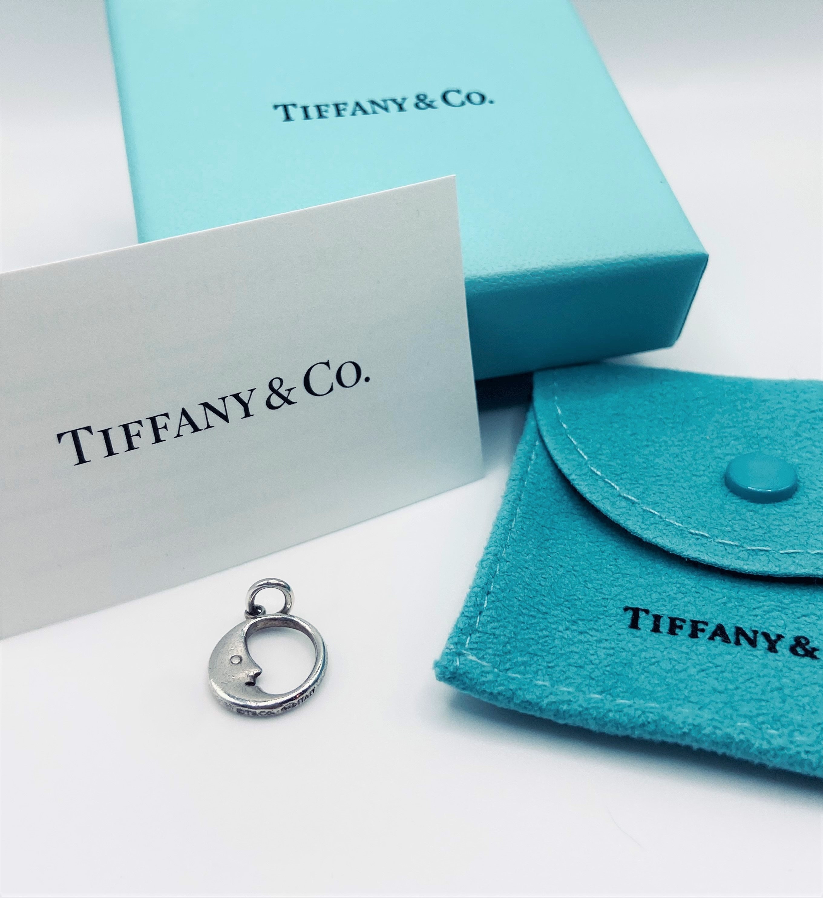 Retired Vintage Tiffany & Co. Man in the Moon Sterling Charm