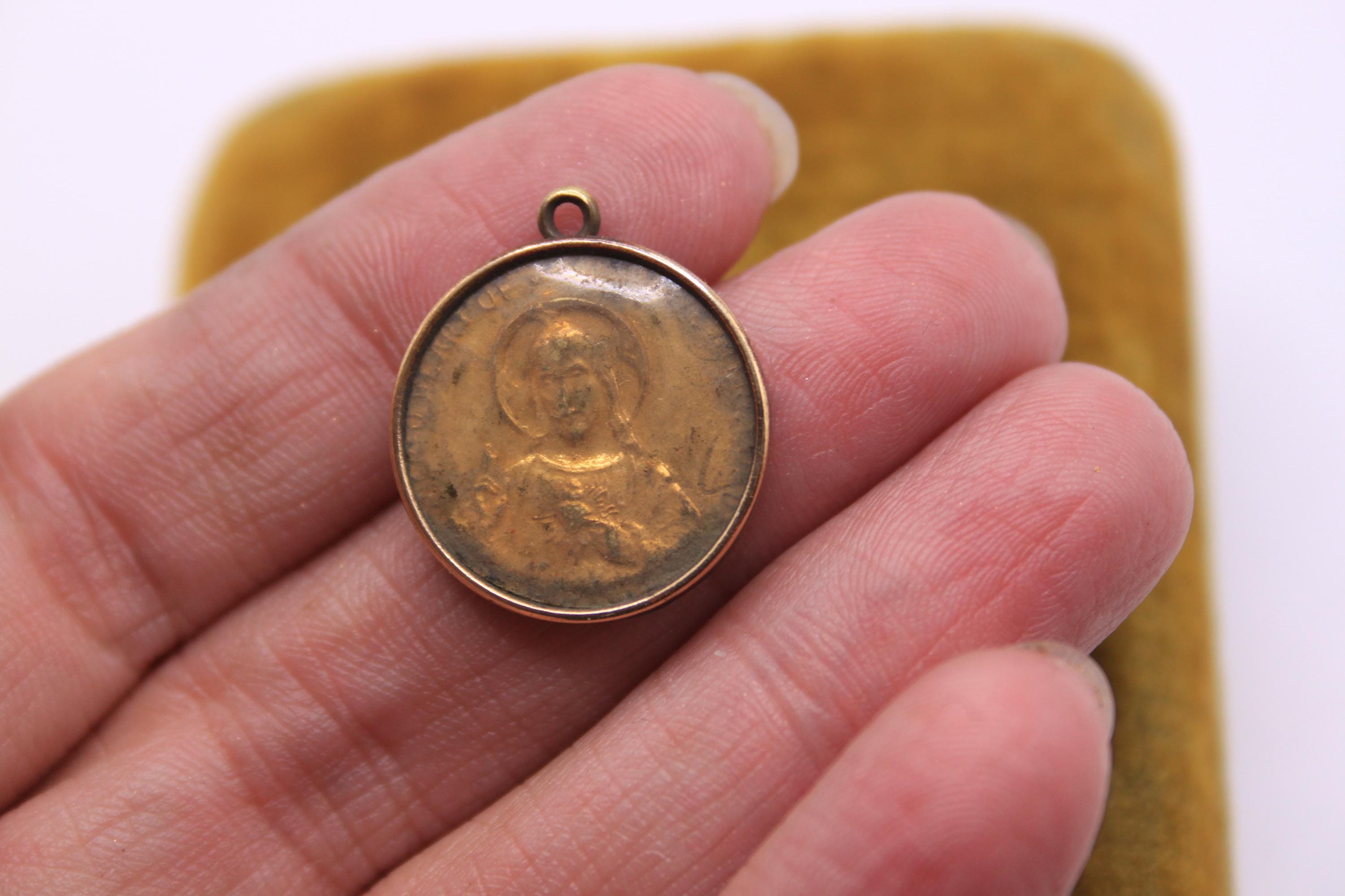 Antique Catholic Double Scapular Medal / the Sacred Heart of Jesus and ...