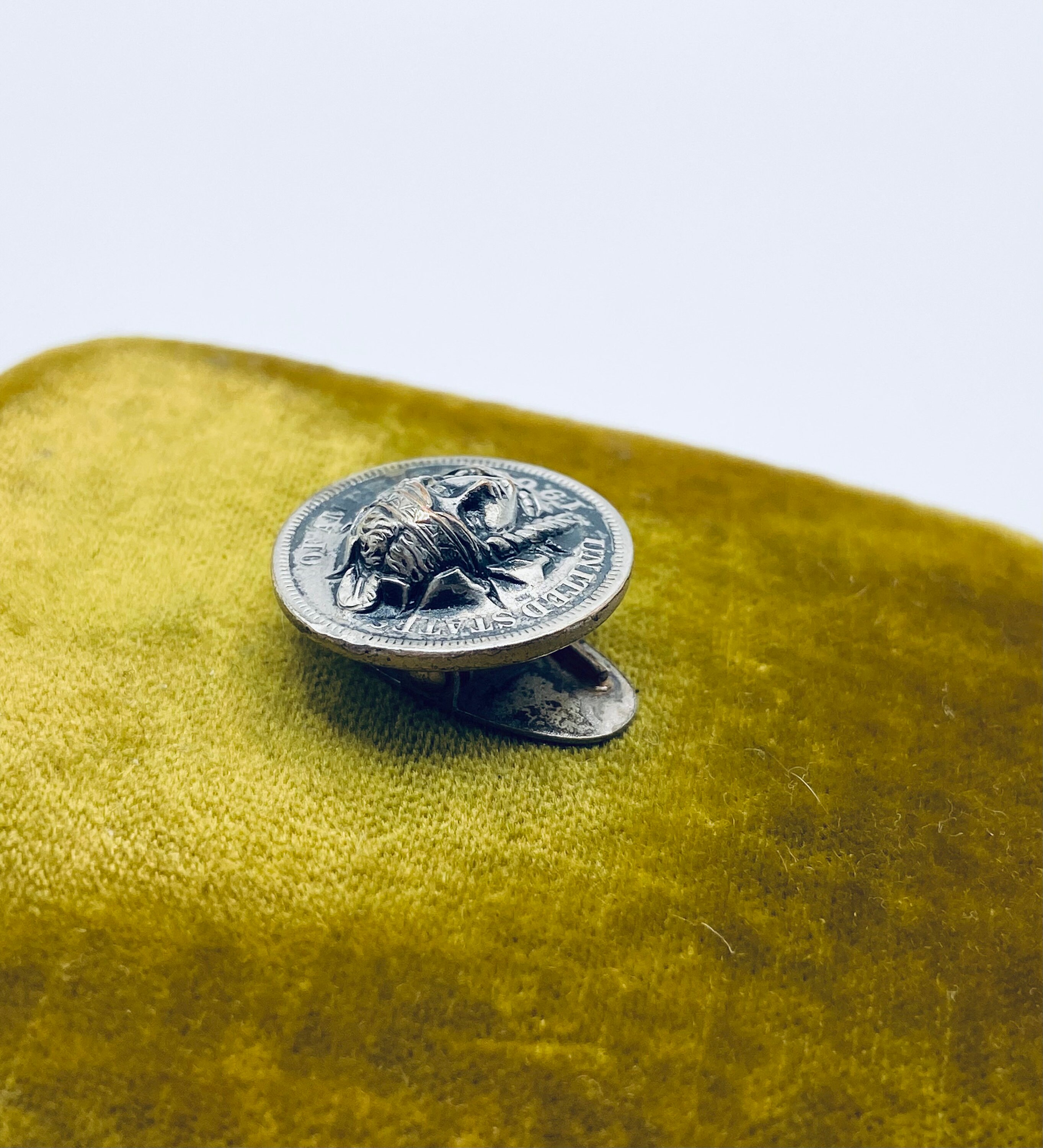 1905 Indian Head Pop Out Coin - 3-D Indian Head Penny Tie Clip