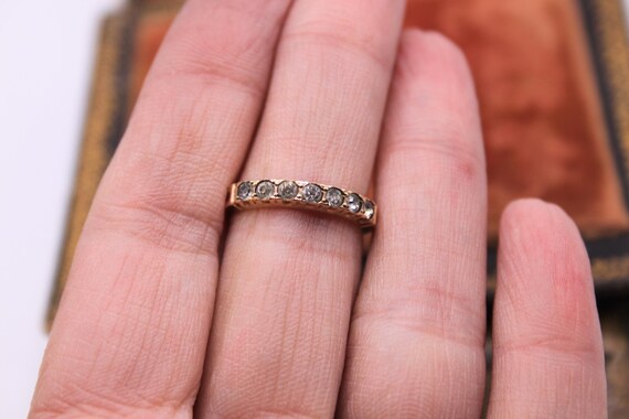 Victorian Thin Paste Stacking Ring - Size 6 - Ear… - image 10