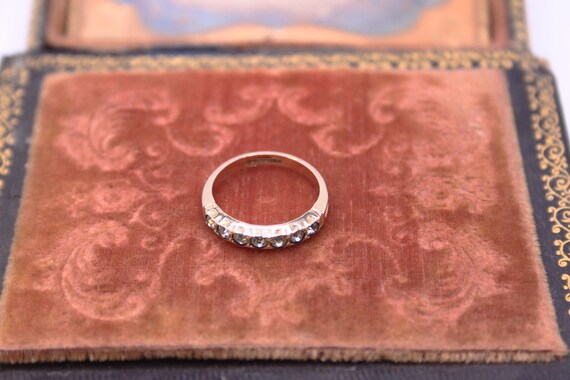 Victorian Thin Paste Stacking Ring - Size 6 - Ear… - image 6