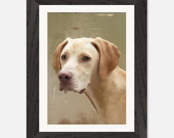 Poster personnalisé de portraits d'animaux de compagnie - encadré, qualité supérieure, fabriqué à partir de votre photo