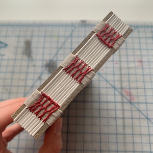 Blank Book with Red Stitching