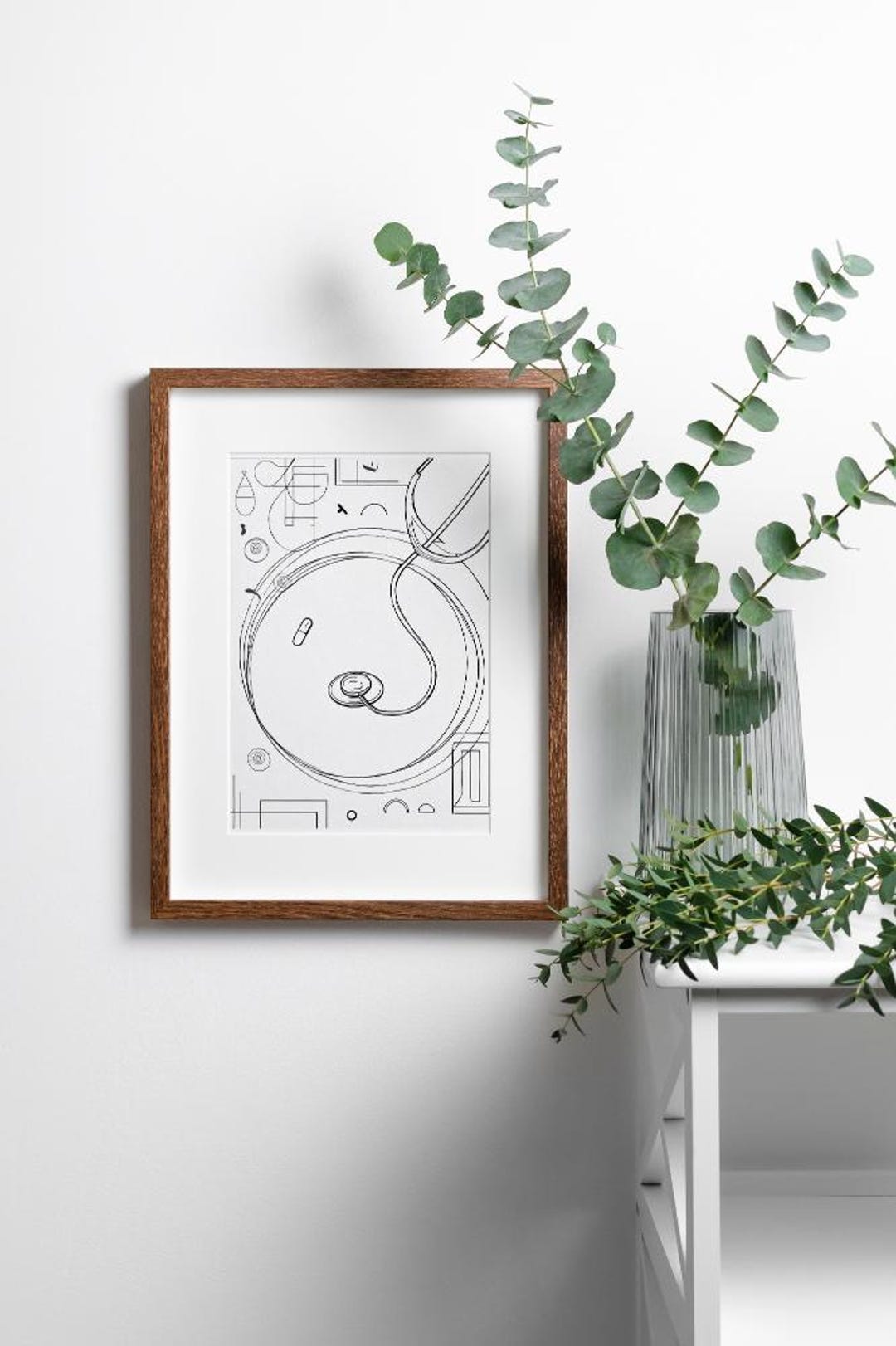 Minimalist Line Art Stethoscope Illustration – Modern Medical Design - Etsy
