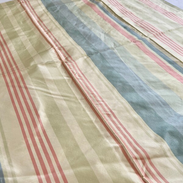 Schumacher Anais Silk Stripe in Hydrangea Color, high end, fine, luxury, interior design fabric