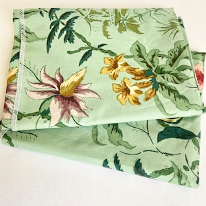 Schumacher Yangtze Aqua 25&quot; x 26&quot; Fabric Remnant Sample High end, interior design, luxury upholstery for pillows small project