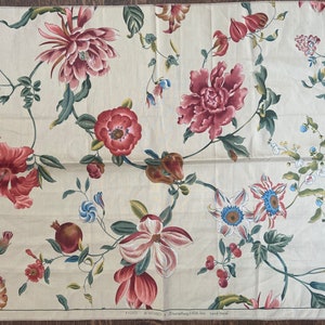 Brunschwig & Fils Kyoto hand print fabric remnants- 4 available