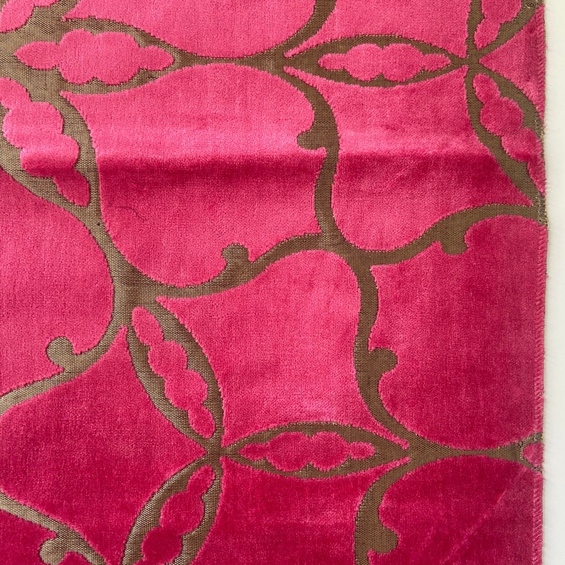 Harlequin Zoffany Pasha Velvet Fabric Sample Remnant Purple Etsy